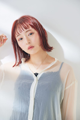 ピンクブラウン/ボブ