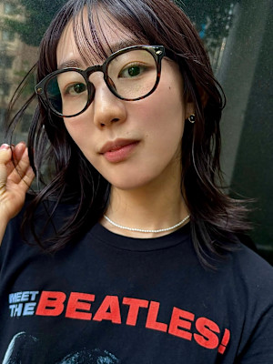 【 外ハネミディアム × ラベンダーブラウン 】 浅野美紀