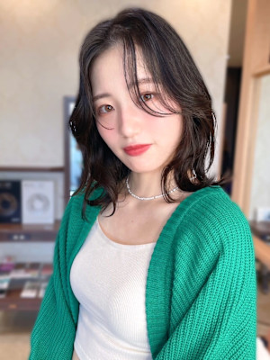 【MICHI 富田店　古作蓮】センターパート　外ハネボブ