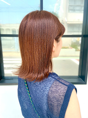 春、夏にオススメ【オレンジブラウン】外ハネボブ