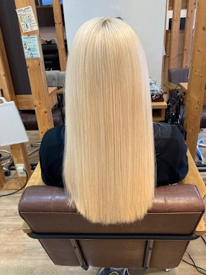 お客様髪質改善データ1309（ホワイトカラー）