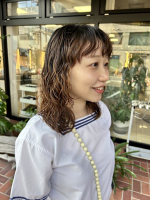 【ゆき】レイヤーパーマ　ウルフパーマ　ニュアンスパーマ