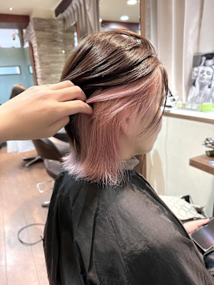 ピンクインナーカラー