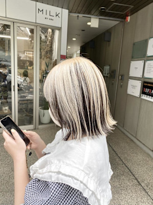 デザインカラー/レイヤーカット/ウェットヘア