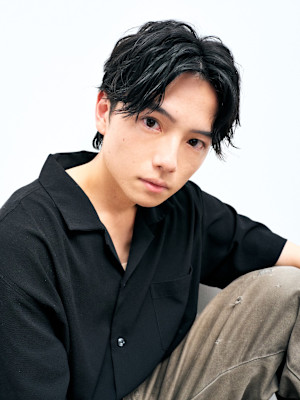 【吉田智哉】メンズパーマ、メンズセンターパート、7:3パート