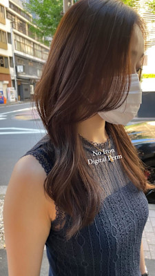 大人のコテ巻き風デジタルパーマ