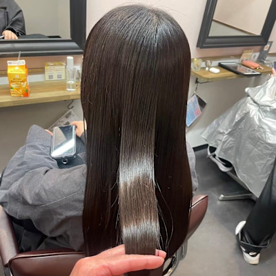 デザインカット＋髪質改善ストレート