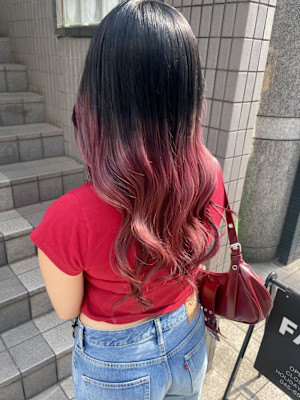 暖色カラー×グラデーション×ハイトーン×デザインカラー