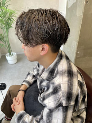 miu&宇都宮良太　メンズ緩めパーマ♪