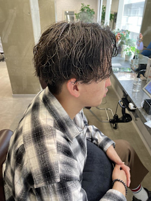 miu&宇都宮良太　緩めメンズパーマ♪