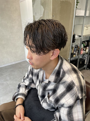 miu&宇都宮良太　メンズ緩めパーマ♪