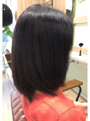 hair design perche×ミディアム