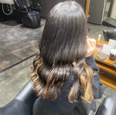 ミルクティーベージュ×インナーカラー