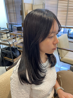 ［なつな］ナチュラルブラウン/レイヤーカット