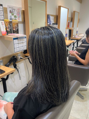 白髪ぼかし　セミディ　シアーカラー　【藤沢　藤沢駅】