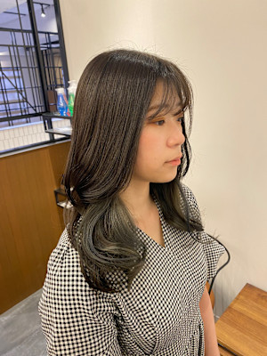 池袋/インナーカラー/オリーブカラー/オリーブブラウン