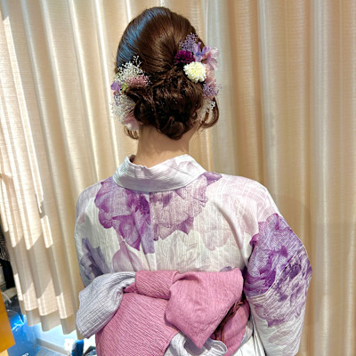 浴衣着付けヘアセット　