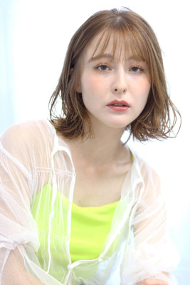 ★キャメルベージュ/イルミナカラー/シースルー前髪/20代