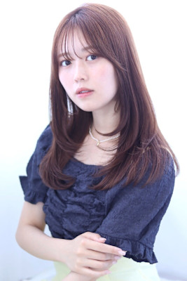 20代30代40代アッシュベージュ顔まわりレイヤー