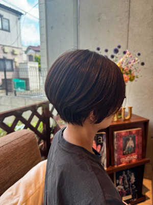 手櫛でまとまるさっぱり耳掛けショート