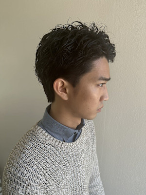 ピンパーマ/ビジネススタイル/ショート