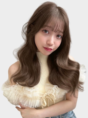 大人美人/外ハネボブ/春カラー/くびれミディアム/20代30