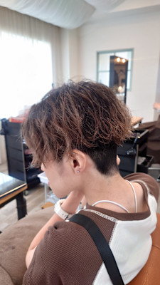 地毛残しカラー