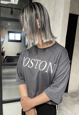 ★プラチナシルバーエアタッチバレイヤージュ★