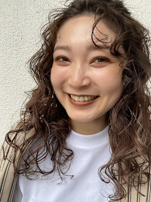 クリームパーマ/パーマアレンジ/オリーブベージュカラー/横浜