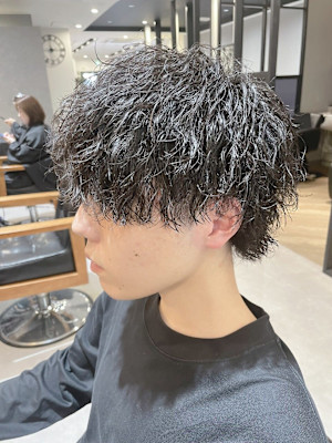 ツイストスパイラルパーマ×ウルフ