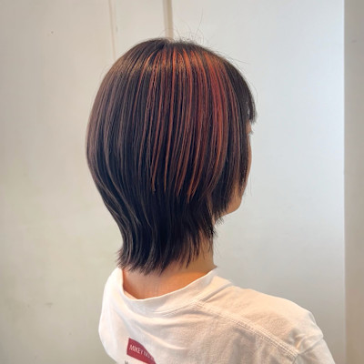 ポイントカラー＋ウルフカット♪