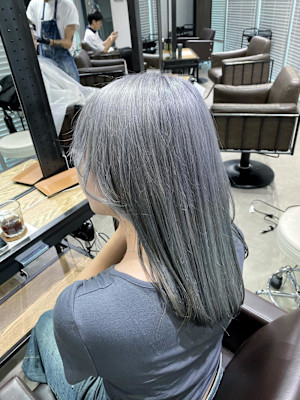 ハイトーンカラー グレーベージュ グレージュカラー