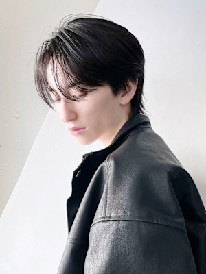 マッシュグレーベージュグレージュカラー短髪_79001