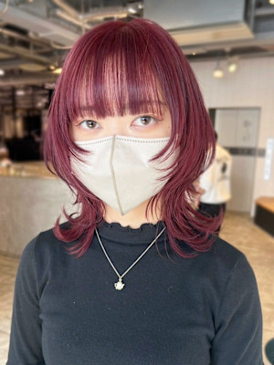 ベビーピンクくびレイヤールニュアンスカラー_ba487201