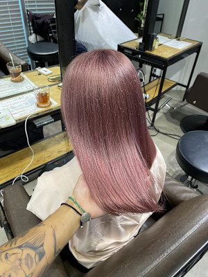 ハイトーンカラー グレーベージュ グレージュカラー