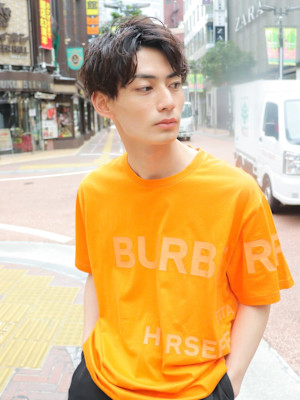 アッシュブラックグレーベージュニュアンスパーマ_49121