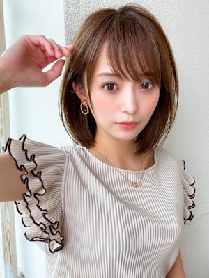 美髪/髪質改善/韓国/切りっぱなしボブ/フェイスレイヤー
