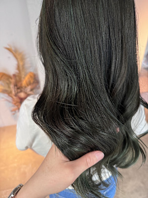 MONSO× オリーブカラー&ハイライト