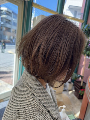 エアリーボブ×インナーグレー/Ju