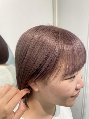 ピンクベージュ/くすみピンク/暖色カラー