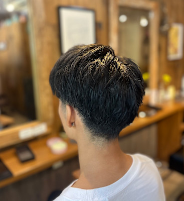 ツーブロック×アップバング【代々木上原】