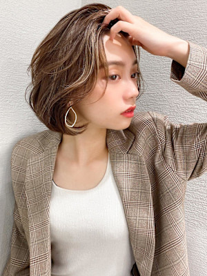美髪/髪質改善/韓国/切りっぱなしボブ/フェイスレイヤー