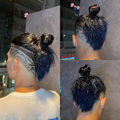 マンバンヘア×デザインフェード