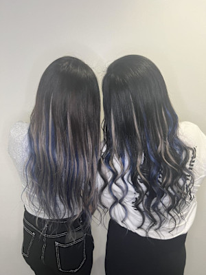 姉妹でプルエクステ！