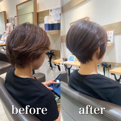 白髪ぼかし　セミディ　シアーカラー　【藤沢　藤沢駅】