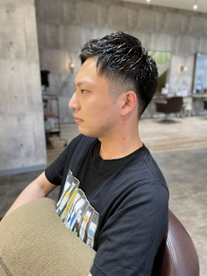 ツーブロックショート