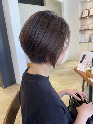 大人女性　丸みショートボブ☆小林