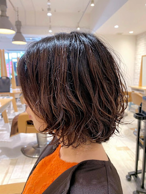 ボブ×パーマスタイル