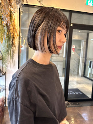 ボブインナーカラー