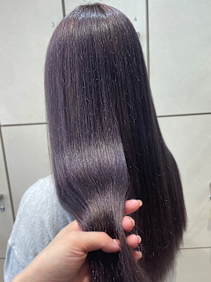 ラベンダーカラーダブルカラーロング×小野ふゆり